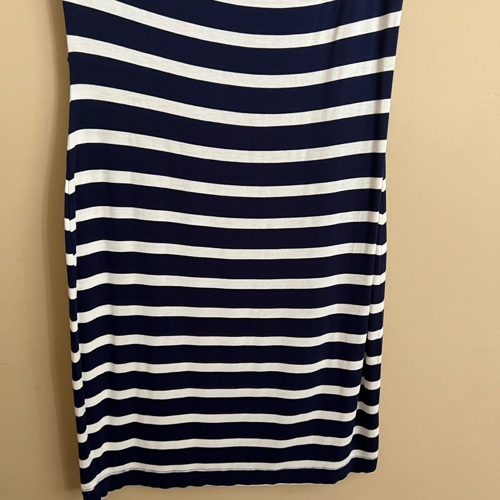 Calvin Klein Navy/White Cotton Stretch Dress Women’s size 4 - Picture 4 of 9
